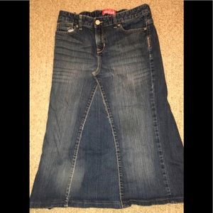 Girls Reconstructed jean skirt
